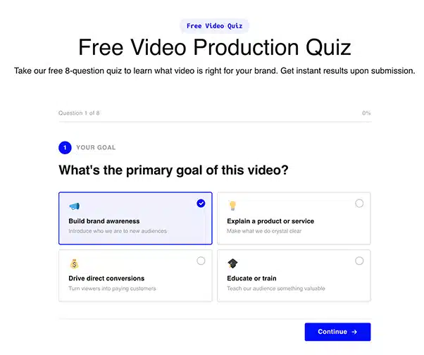 Free Video Production Quiz